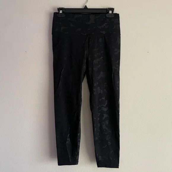 Zyia Active Black Battleship Camo Luxe Leggings Size 6-8 - Picture 6 of 8